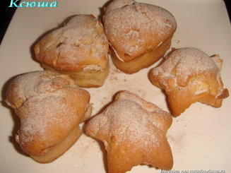 Маффины с яблоками на кислом молоке