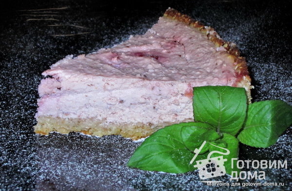 Творожный пирог с замороженными ягодами фото к рецепту 9