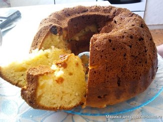Простой творожный кекс