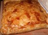 Слоеный пирог с курицей, грибами и картофелем