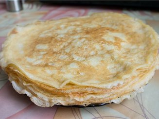 Заварные блины на кефире