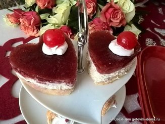 Белковый заварной крем с желирующим сахаром (мой вариант)