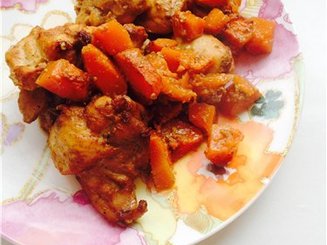 Курица с тыквой