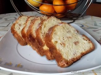 Кекс с персиками (низкокаллорийный)