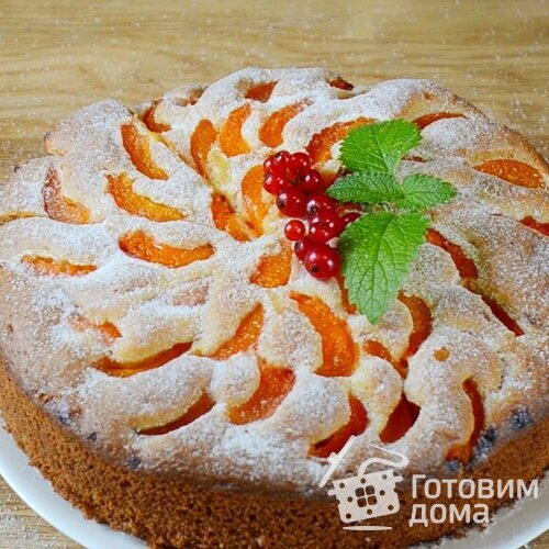 Пирог с абрикосами