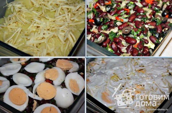 Запеканка из картофеля, фасоли и яиц фото к рецепту 2