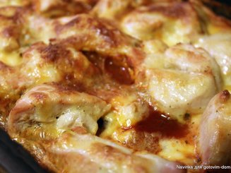 Фасолевая запеканка с куриной грудкой