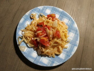 One Pan Pasta (паста и соус в одной сковороде)