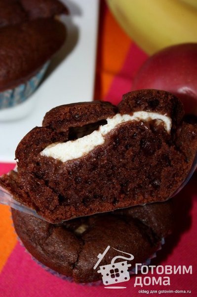 Шоколадно-творожные кексы фото к рецепту 5