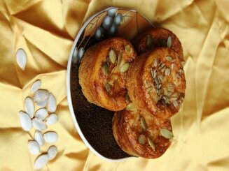 Тыквенные маффины с сыром