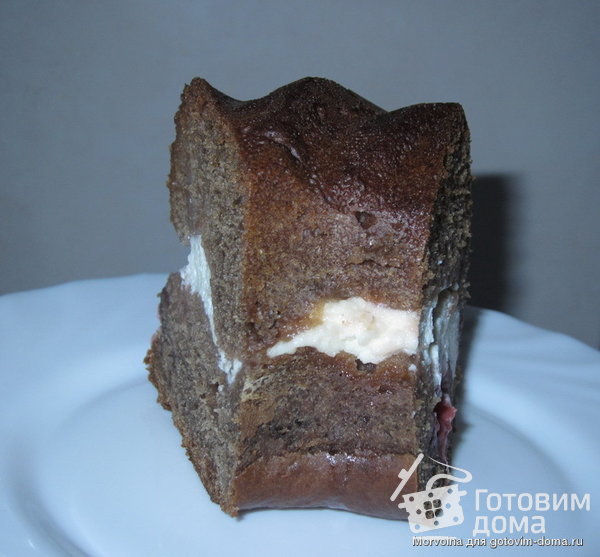 Кекс с творожно-ягодной начинкой фото к рецепту 2