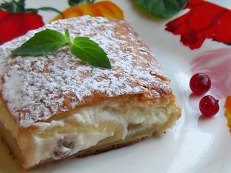 Австрийский штрудель (Topfenstrudel) с творожной начинкой