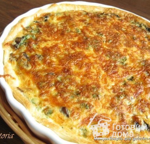 Пирог с шампиньонами