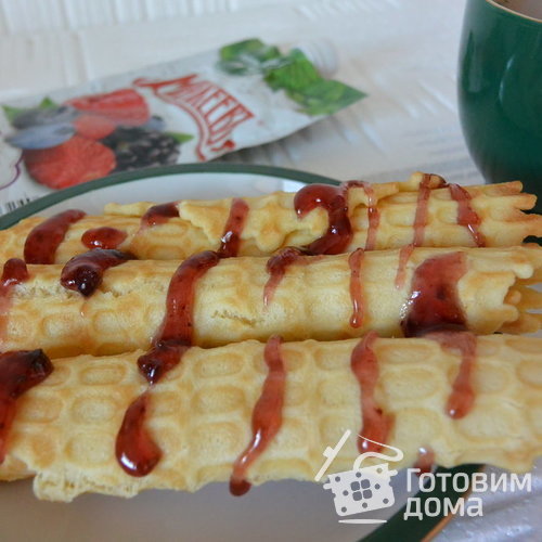Вафельные трубочки с джемом &quot;Махеев&quot;