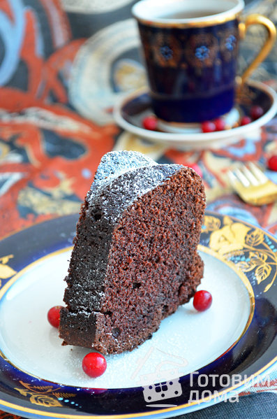 Шоколадный кекс с глинтвейном фото к рецепту 2