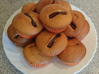 Сливочные пирожные с шоколадом
