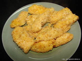 Куриные палочки хрустящие с соусом