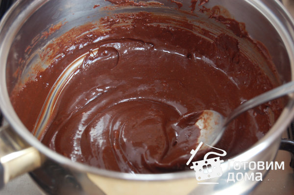 Шоколадная глазурь на сгущенном молоке фото к рецепту 2