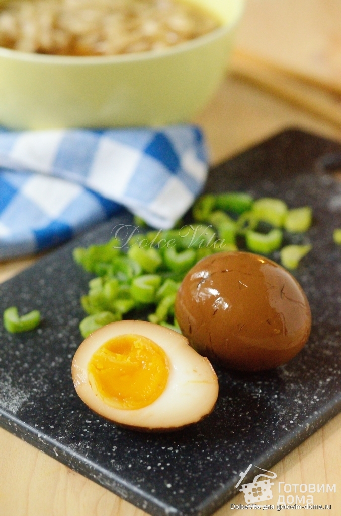 Варёные яйца, маринованные в соевом соусе со специями - пошаговый .