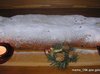Рождественский творожный штоллен с цукатами и миндалем