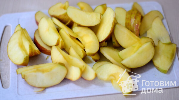 Яблочный пирог-перевертыш на скорую руку фото к рецепту 1