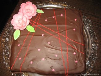 Домашний "Твикс" (песочное печенье с вареной сгущенкой и шоколадом)