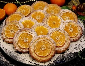 Праздничное печенье "Мандаринка"