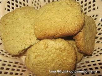 Овсяное печенье (постное). Два варианта
