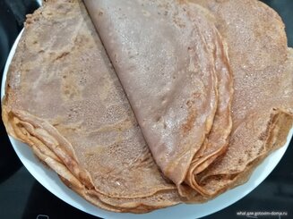 Шоколадные блины на пиве