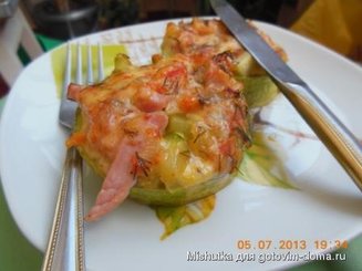 Бутерброды-лодочки из цуккини