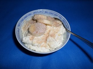Творог с бананом
