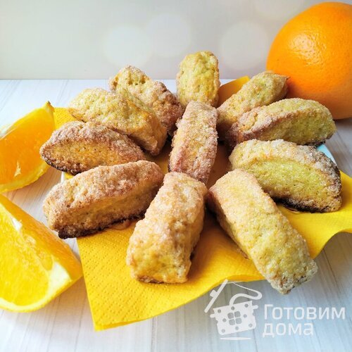 Апельсиновое сахарное печенье