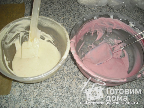 Двухцветный творожно-сливочный торт фото к рецепту 29