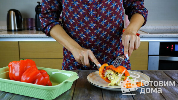 Перец фаршированный курицей фото к рецепту 8