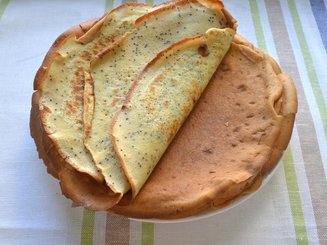 Кукурузные блины с маком