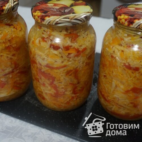 Салат из капусты на зиму