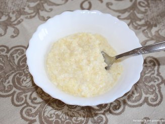 Пшенная каша с творогом