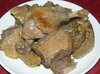 Утка тушеная кусочками