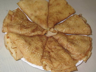 Заварные блины на кефире