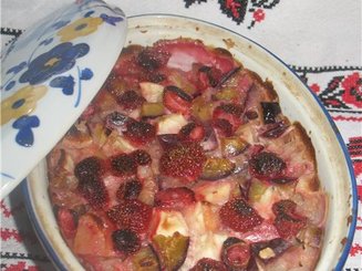 Овсянка, запеченная с фруктами и ягодами