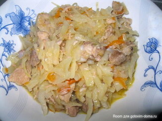 Капуста тушеная с мясом