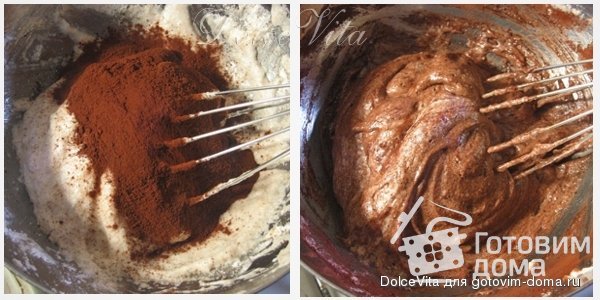 Тёплый шоколадный десерт с грушами фото к рецепту 5