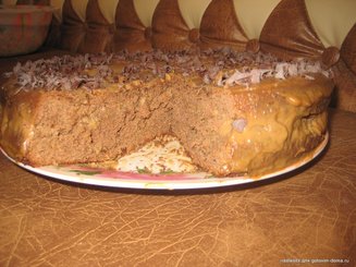 Торт "Чёрный Рыцарь" с кремом на варёной сгущёнке