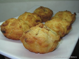 Творожные кексы с курагой