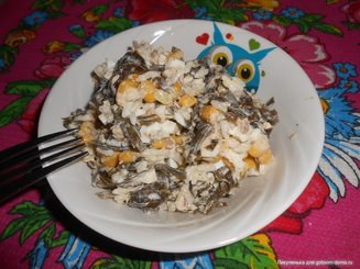 Салат с морской капустой " Семейный"