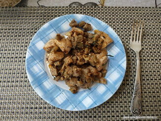 Жаркое из баклажанов и курицы