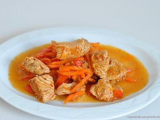 Овощная скоровода с мясом индейки