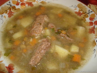Острый чечевичный суп