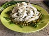 Картофельный салат с кальмарами