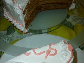 Торт " Медовик"  (жидкое тесто)